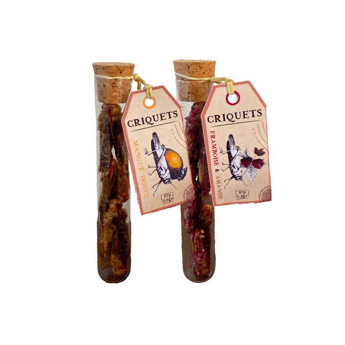 Duo 2 tubes Criquets - Framboise et Mangue