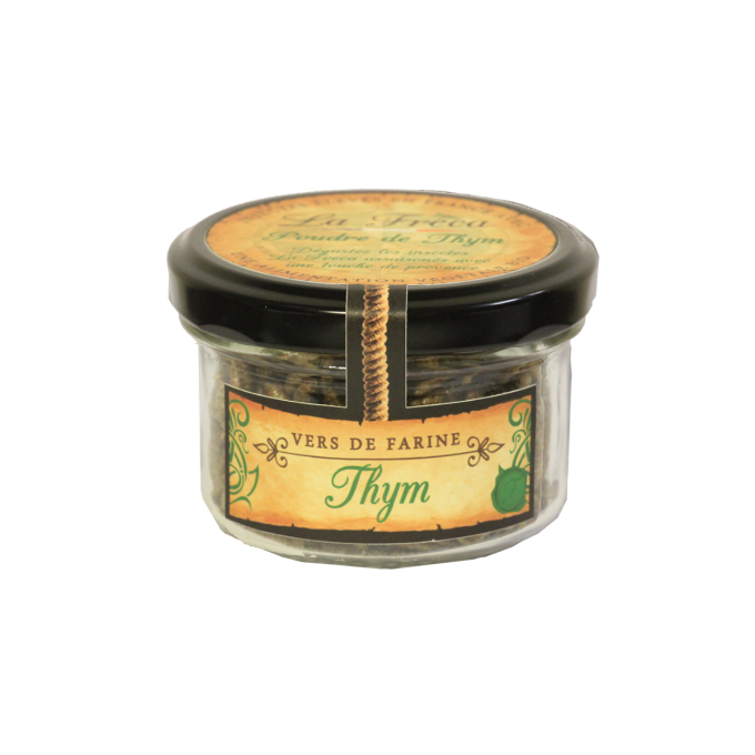 Pot insectes comestibles herbes thym